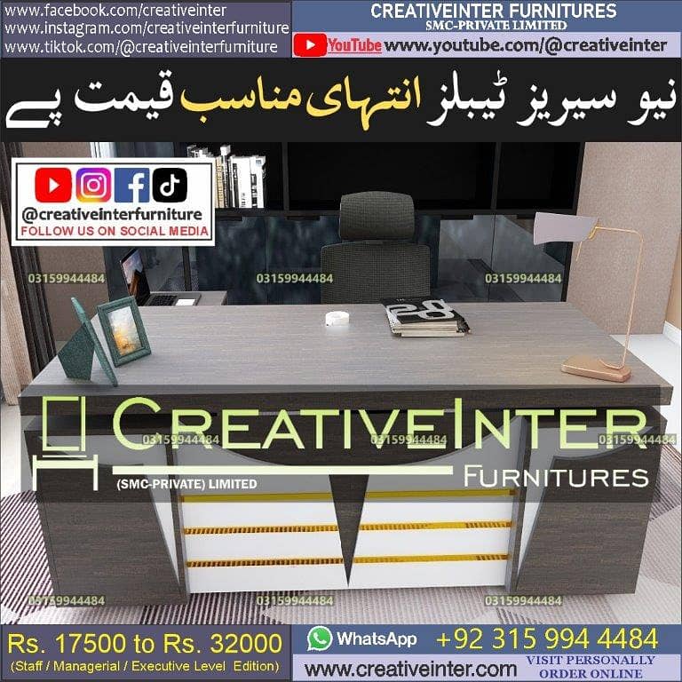 Office Executive Table Workstation Counter front Table Desk Chair Sofa 10