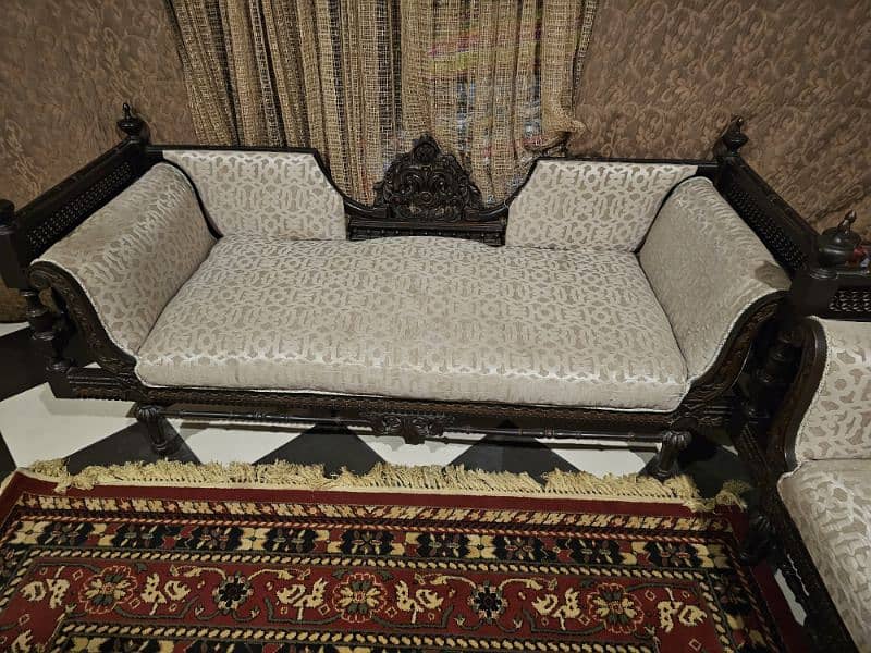 5 Seater Pure Sheesham Sofa Set 1