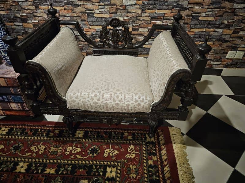 5 Seater Pure Sheesham Sofa Set 2