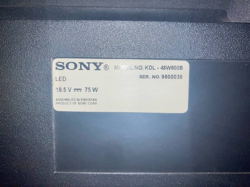 Sony flat 49” HD TV 2
