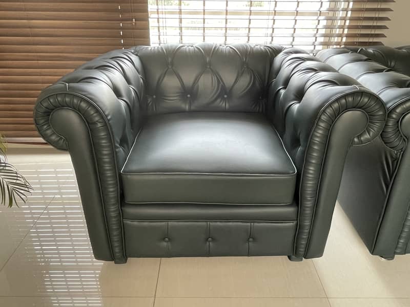 Chesterfield sofas Hardly used excellent condition 1