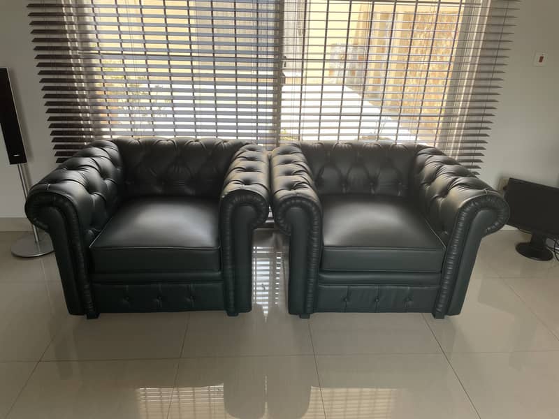 Chesterfield sofas Hardly used excellent condition 6