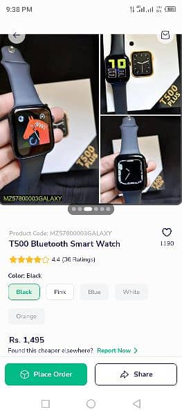 T500 Bluetooth smart watch 2