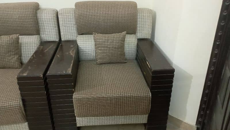 molty foam jute sofa set 2