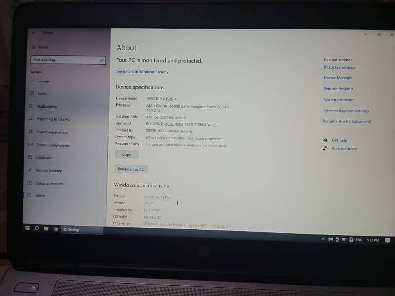 HP laptop Fresh Condition 0