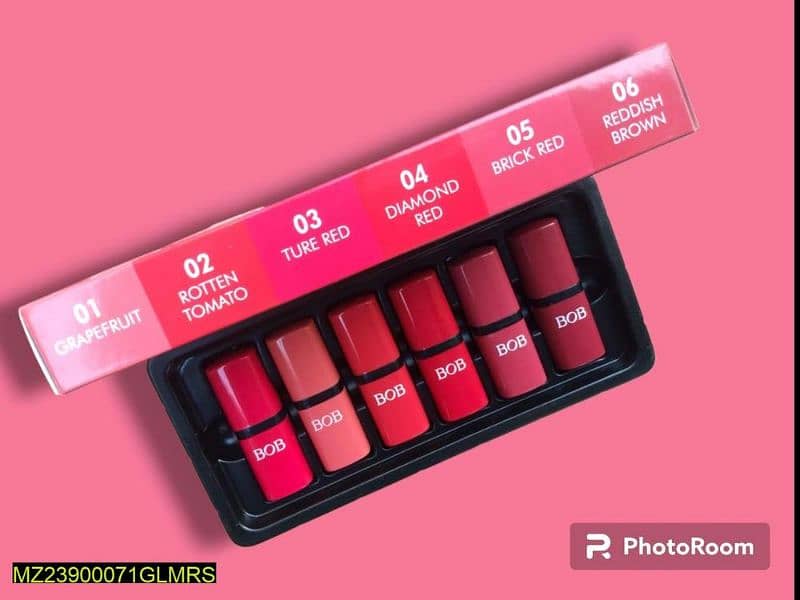 set of 10 Makeup Accessories / 6 In 1 Matte lipstick set 2