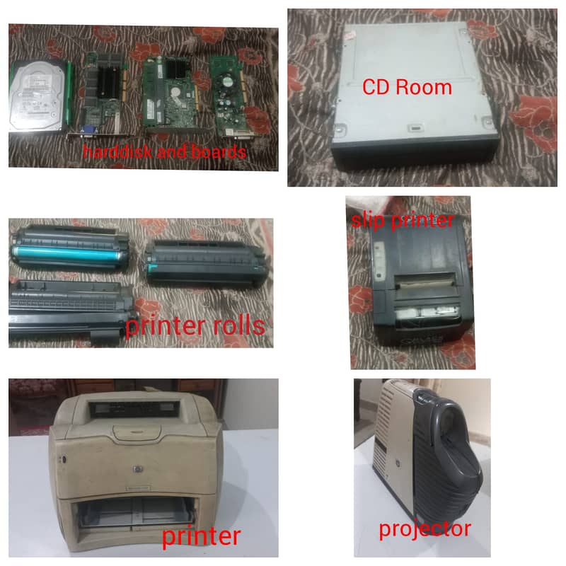 Computer components and other printer projector for sale in working 0