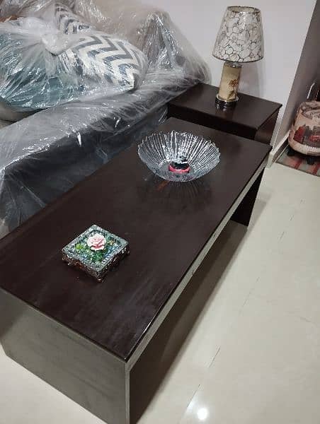 Wooden Center Table with Two Side Tables 1