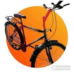 red and black colour bicycle new full larg size