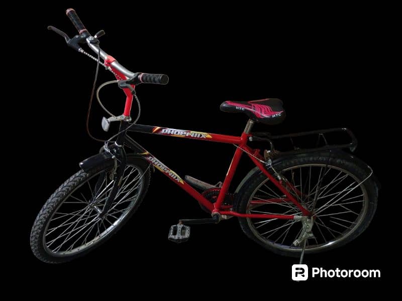 red and black colour bicycle new full larg size 1