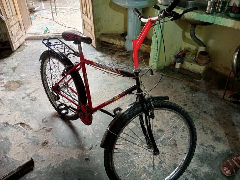 red and black colour bicycle new full larg size 5