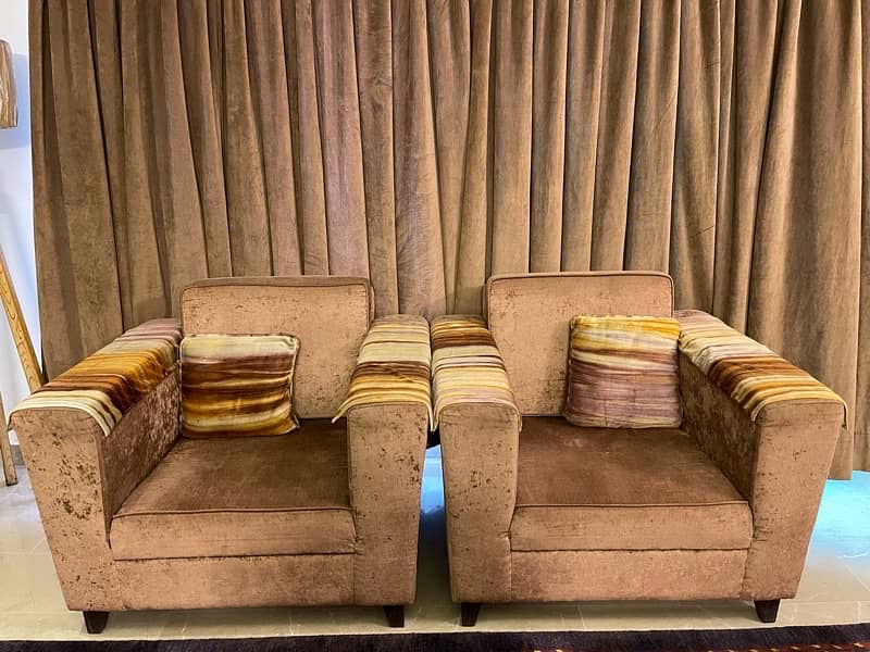 5 Seater aesthetic sofa set 1
