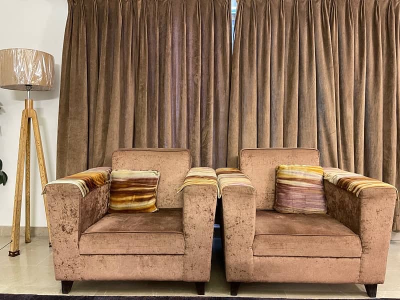 5 Seater aesthetic sofa set 2