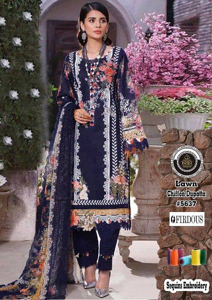 3pcs lawn suits available brand new 3