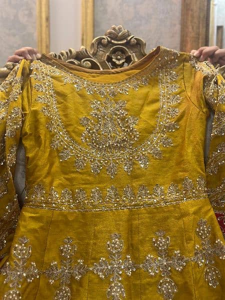 yellow frock & dupatta 3