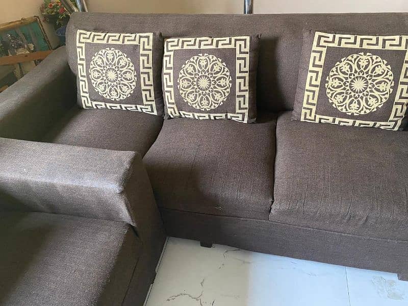 3 2 1 Sofa set With proper Size new cover And One table 3
