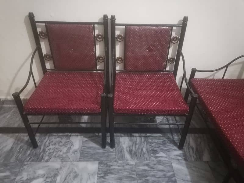 iron sofa set 3