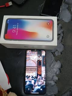 iPhone X 64 GB PTA approved full box  10/10