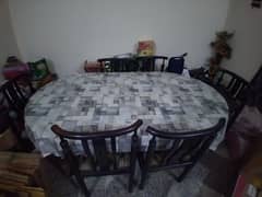 6 Chair Dining Table for Sale