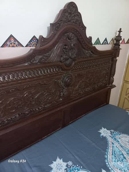 Chinyoti Double Bed (Solid Wooden) 4