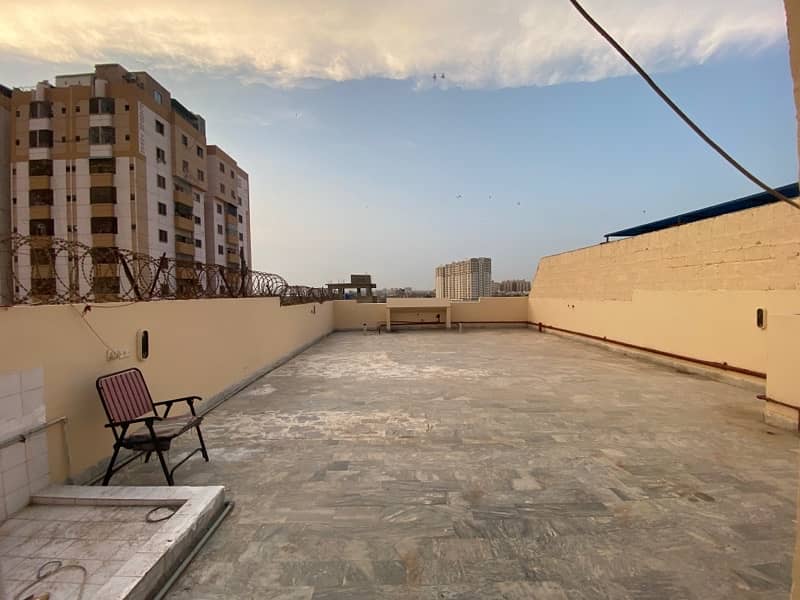 3 BED DD FLAT WITH ROOF FOR SALE IN GULSHAN-E-IQBAL BLOCK 13D-2 1