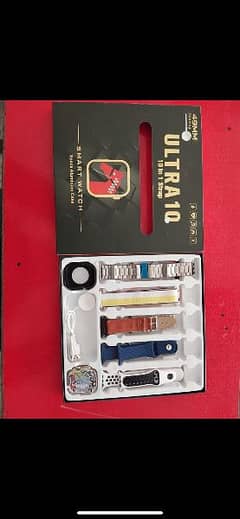 10 straps watch new box pack