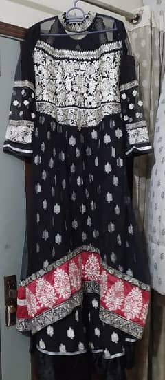 Indian chiffon full embroidered maxi
