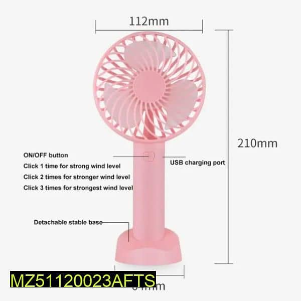 USB MINI PORTABLE FAN 2