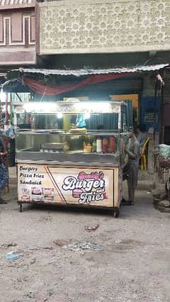 4 fit double Fryer and Burger Stall