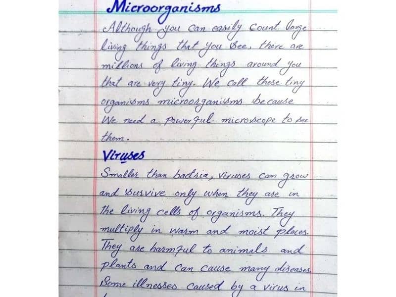 Handwriting assignment work 1