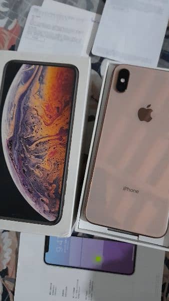 iphone xs max 64 gb pta approved dual sim golden colour 3