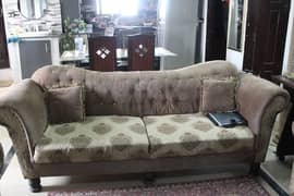 7 Seater Sofa set with Glass side table