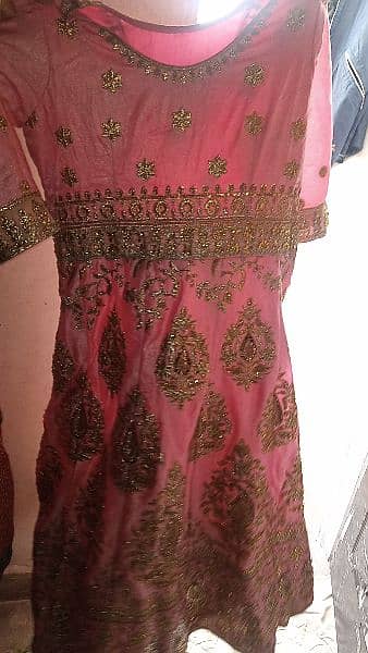pink stone frock 0