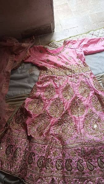 pink stone frock 1
