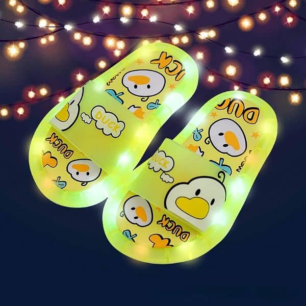 New Cute Luminous Kids Slippers Crystal Shoes 1
