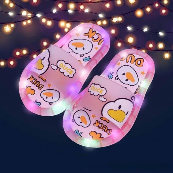 New Cute Luminous Kids Slippers Crystal Shoes 3
