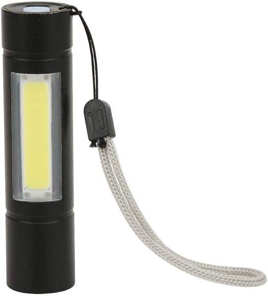 Zoomable Rechargeable LED Torch-Micro USB Charging with Cable and Case 5