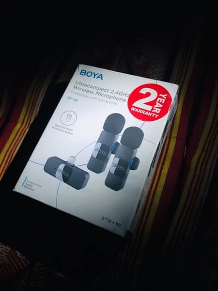 Boya Wireless Mic for IOS just like new with warranty 1