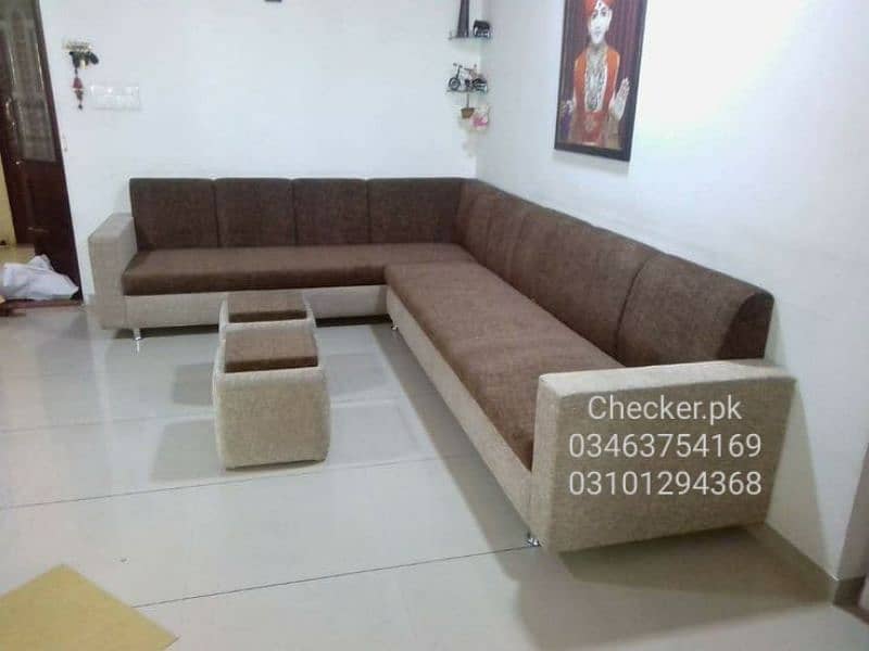 L-shape sofa available in all design, size & colors 9