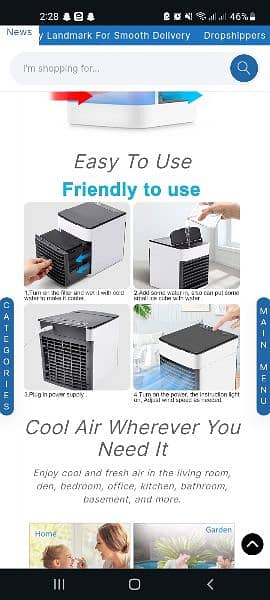 Arctic Air cooler Portable personal air conditioner 10