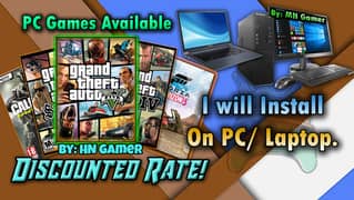 PC Games Installation, Softwares Everything Available on Sale!