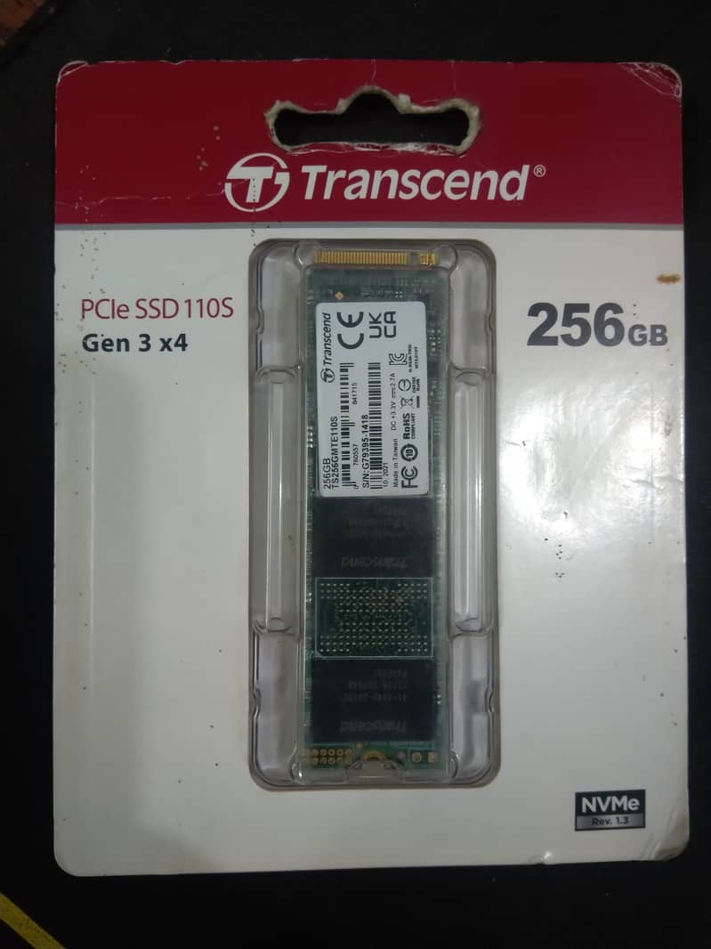 Transcend 110S (256GB) M. 2 NVME SSD (Gen3 x4) 10/10 Condition 0