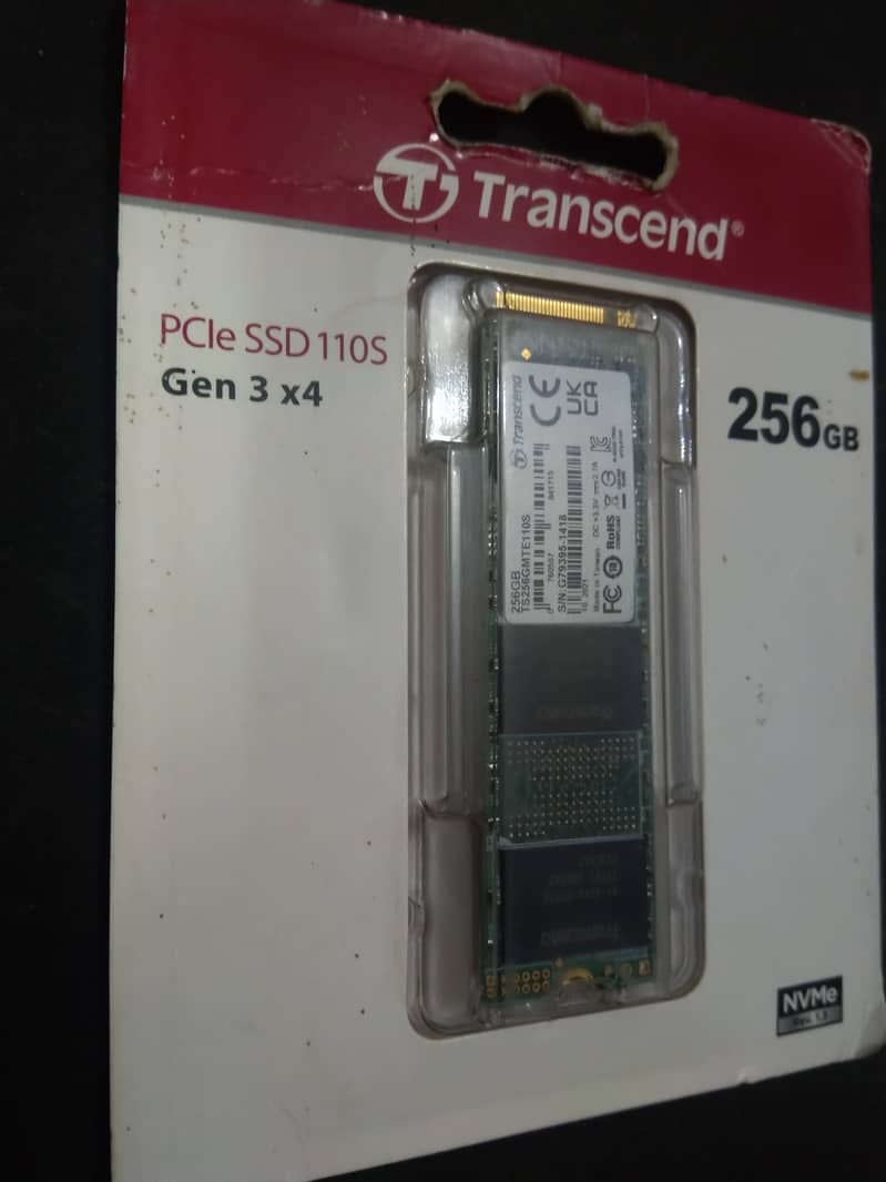 Transcend 110S (256GB) M. 2 NVME SSD (Gen3 x4) 10/10 Condition 3
