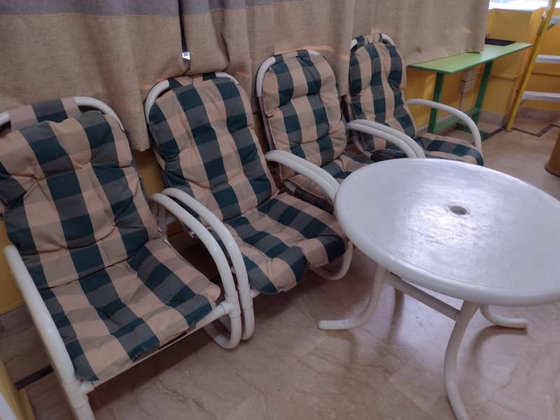 UPVC Outdoor Chairs Lawn For Terrace & Garden - Fixed Price 1