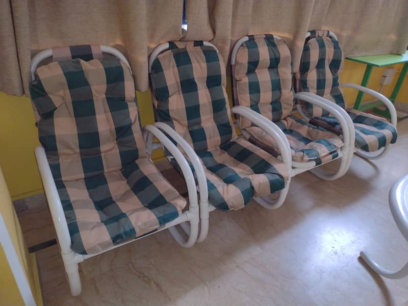 UPVC Outdoor Chairs Lawn For Terrace & Garden - Fixed Price 2