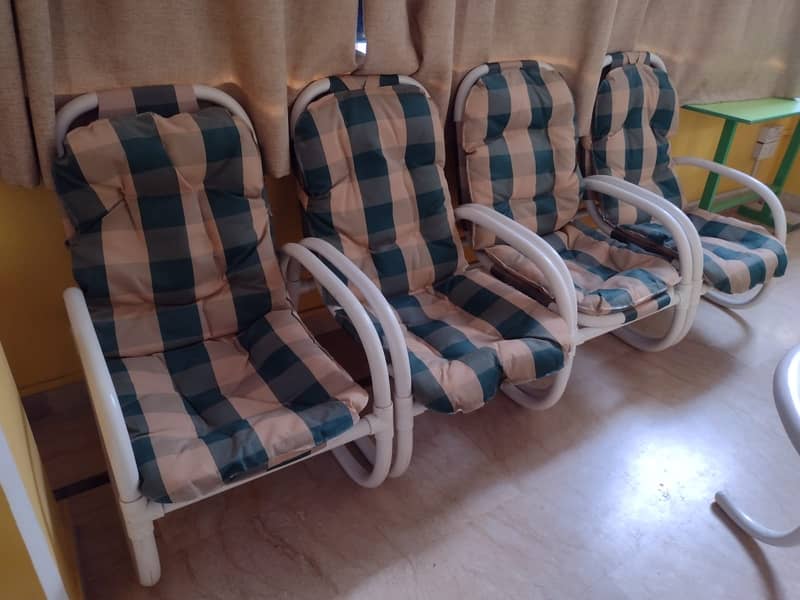 UPVC Outdoor Chairs Lawn For Terrace & Garden - Fixed Price 3