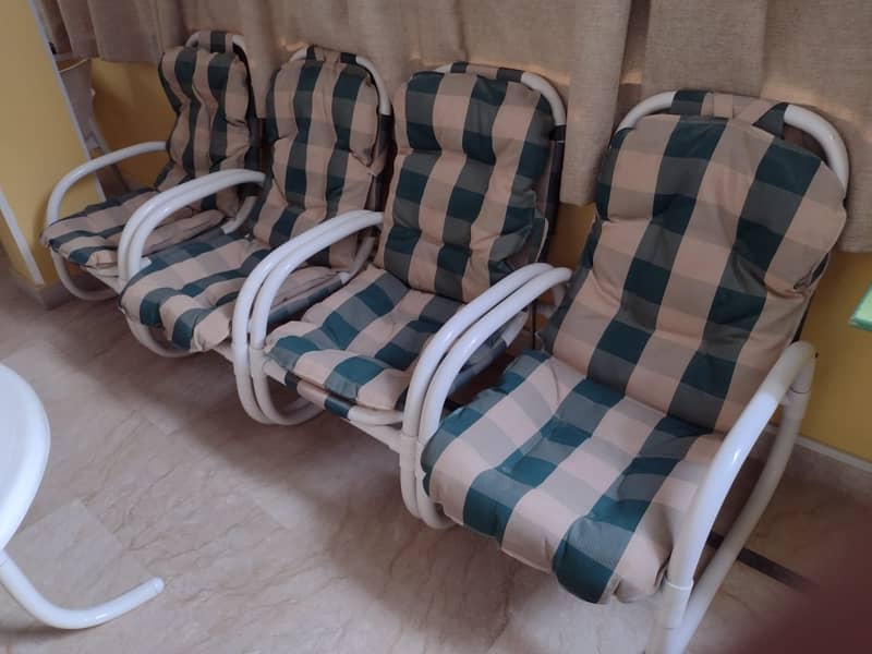 UPVC Outdoor Chairs Lawn For Terrace & Garden - Fixed Price 6