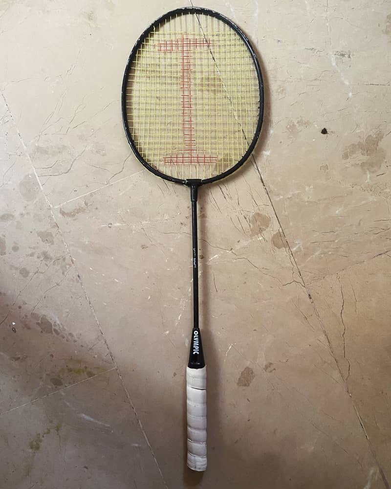 Badminton beginners racket with grip 0