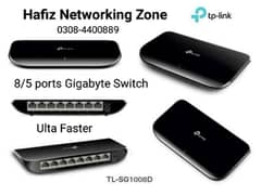 TP-Link 8/5 ports Gigabyte Switch Ultra faster latest model