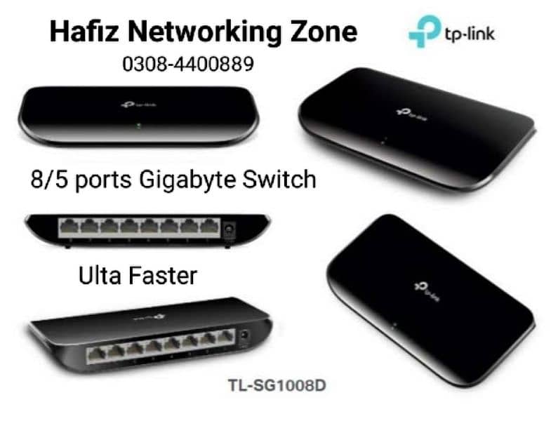 TP-Link 8/5 ports Gigabyte Switch Ultra faster latest model 0